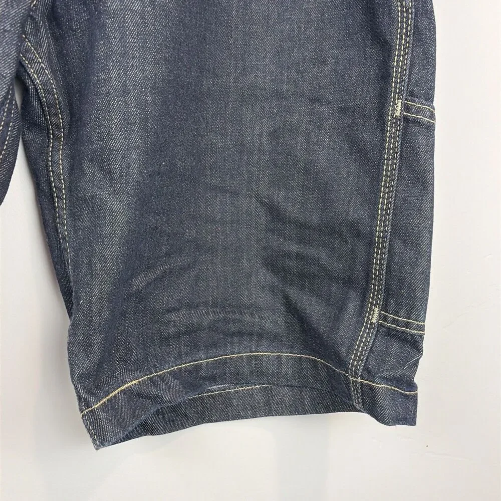 NWT Signature By Levi Strauss Men’s Denim Carpenter Shorts Dark Wash Blue Sz 32